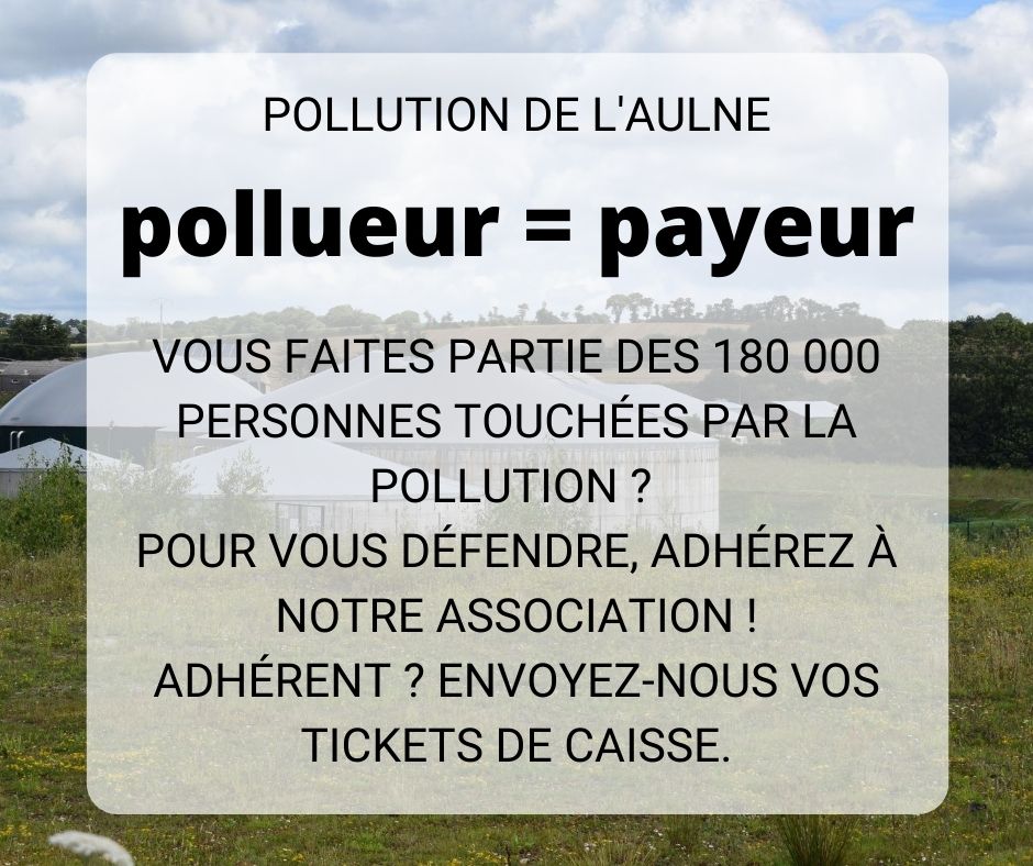 Pollution de l'Aulne | Conservez vos tickets de caisse !