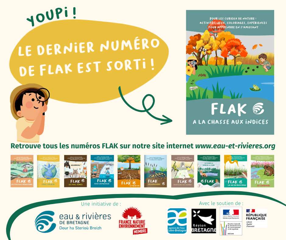 Flak | Notre cahier d'activités sur les traces et indices au bord de l'eau