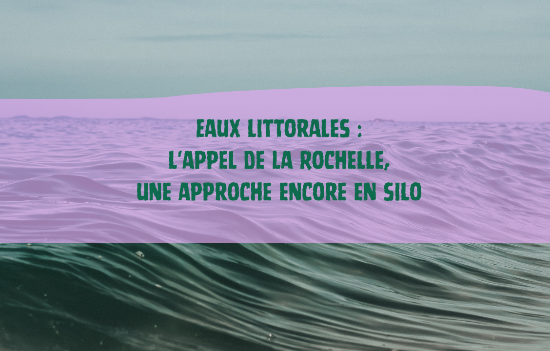 Eaux littorales | l'appel de La Rochelle, une approche encore en silo