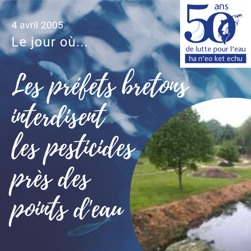 4 avril 2005 | Interdiction des pesticides près des points d'eau en Bretagne